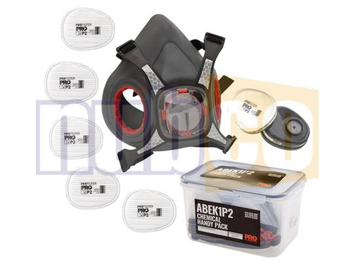 HALF FACE RESPIRATOR CHEMICAL HANDY PACK - MAXI MASK 2000