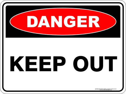 450X300MM METAL DANGER KEEP OUT