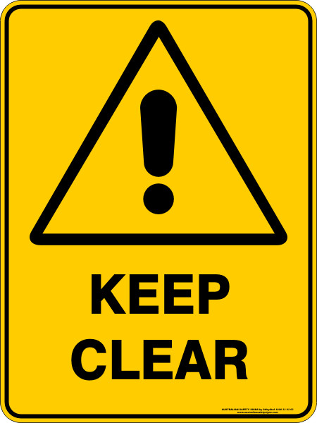 450X300MM METAL KEEP CLEAR