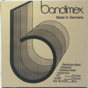 9.5MM / 3/8 S/S 304 BANDIMEX HOSE BANDING 30METRE ROLL