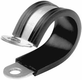 22MM M/S Z/P PIPE RETAINING CLAMP - P CLIP