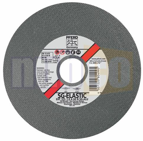 125X1.0MM A60 ALUMINIUM CUT-OFF WHEEL