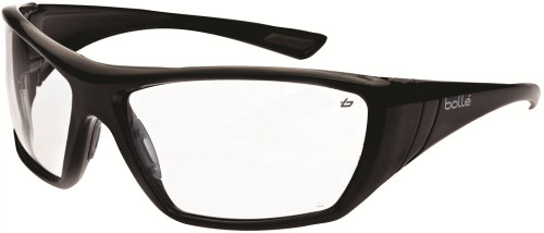 CLEAR LENS ANTI-FOG HUSTLER WRAP AROUND SAFETY GLASSES