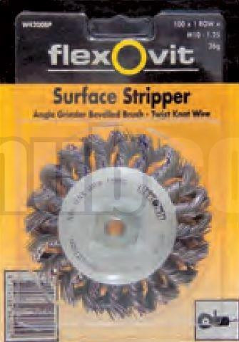 100 X 1ROW X M10X1.5 TWIST KNOT BRUSH