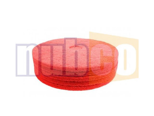 5PK 405MM RED FLOOR MACHINE BUFFER PAD