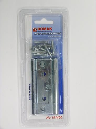 NON-MORTICE HINGE 89MM Z/P 2PK