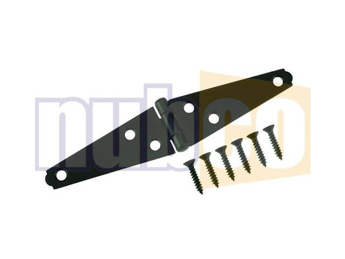 150MM 2PK BLK STRAP HINGE