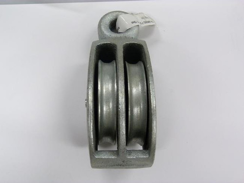 DOUBLE AWNING PULLEY 75MM  Z/P