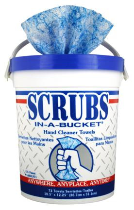 72PK SCRUBS HAND CLEANER TOWEL WIPES