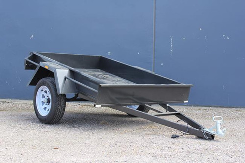 6X4 STD S/A 9\" SIDES ALL SMOOTH PAINTED TRAILER