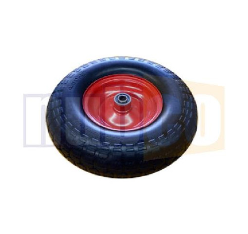 260MM 4.10/3.50-4 (5/8 B) FLAT FREE WHL RED RIM OS