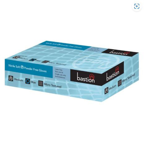 XL 100PK - SOFT BLUE NITRILE POWDER FREE GLOVES