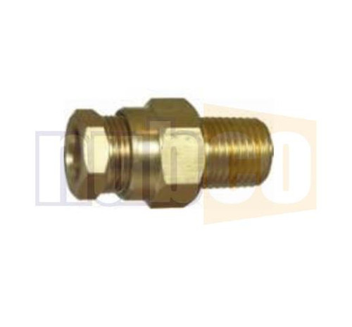 Z3 INTER COMPRESSION BRASS CONNECTOR 1/4 BSP MALE