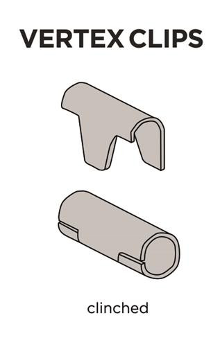 CLP-23 COLLATED CLINCH VERTEX CLIPS 4230PK
