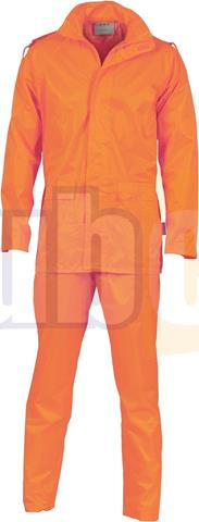 L ORANGE RAIN SET IN BAG ( JACKET, PANT )