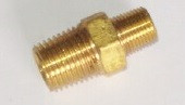 8 X 6MM BRASS HEX NIPPLE TAPERED
