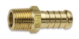 BRASS 1/8 BSPM X 1/4 HOSE TAIL