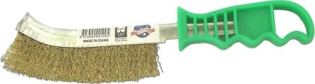 BRUSH SINGLE ROW BRASS PLATED