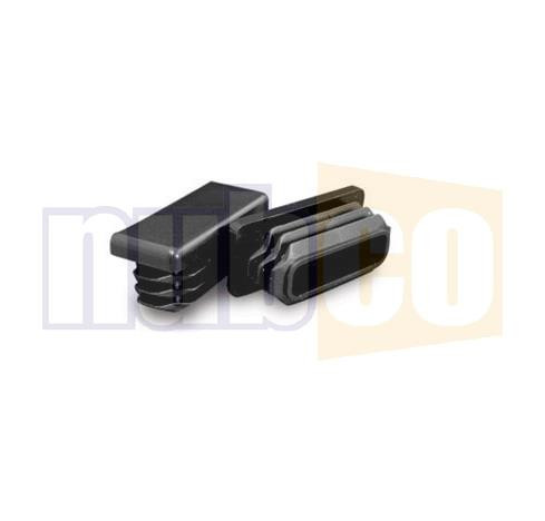 150X100MM RECTANGULAR PLASTIC TUBE CLOSURE RIBBED