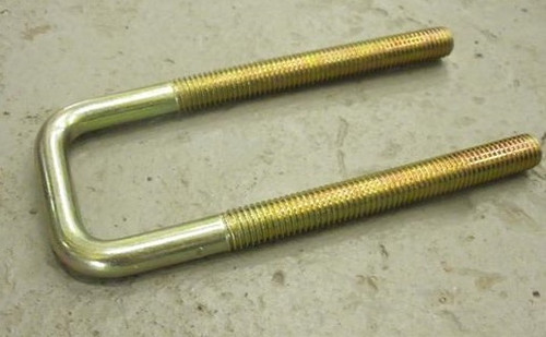 45X140MM M12 THREAD Z/P SQUARE TOP U BOLT