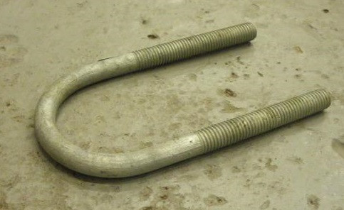 49X115MM M10 THREAD 40NB GAL U BOLT
