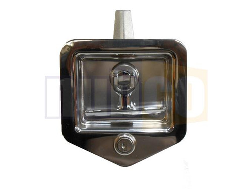 S/S STUD MOUNTED FOLDING LOCKABLE T HANDLE LATCH