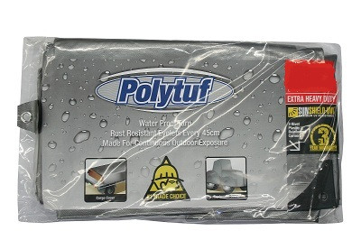 3.7X5.4M SILVER BLACK HEAVY DUTY POLY TARP