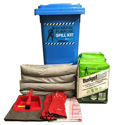 120 LITRE GENERAL PURPOSE SPILL KIT IN BIN