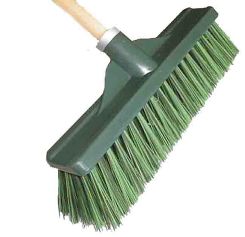 (O) 350MM PVC & POLY LANDSCAPER BROOM WITH HANDLE