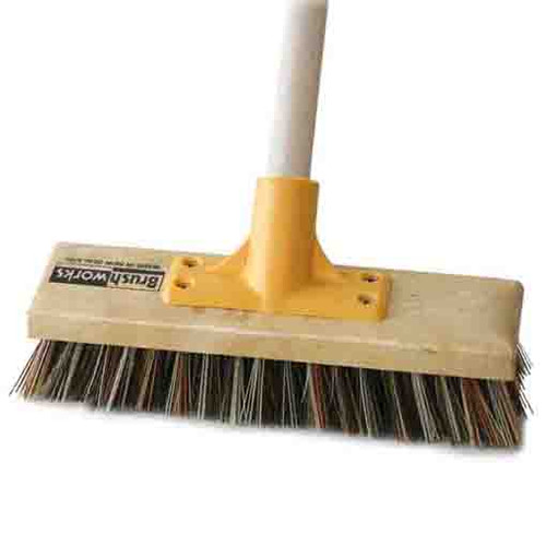 250MM UNION POLY DECK & TILE SCRUB WITH HANDLE