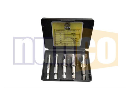 5PCE HEAVY DUTY SCREW REMOVER SET