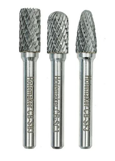 3PCE 3/8\" DR CARBIDE BURR SET