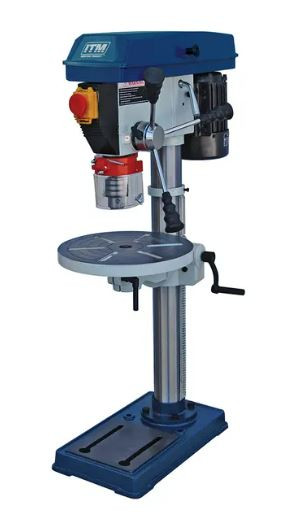 375W 16MM 16-SPEED SWING PEDESTAL BENCH DRILL PRESS