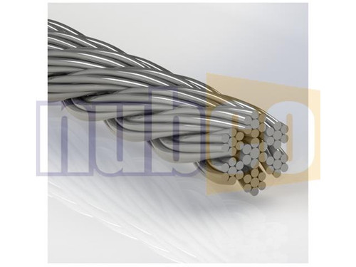 6MM 7X7 (420M) FITTED IRRIGATION WIRE WITH THIMBLE