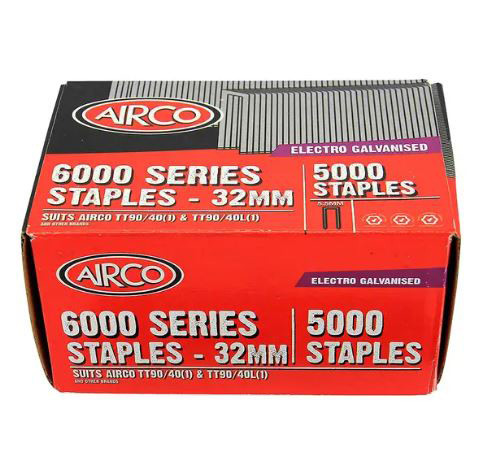 32MM 6000 SERIES Z/P STAPLES 5000PK