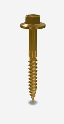 12GX40MM T17 HEX HEAD BARE ZINC TIMBER SCREW 1000PK