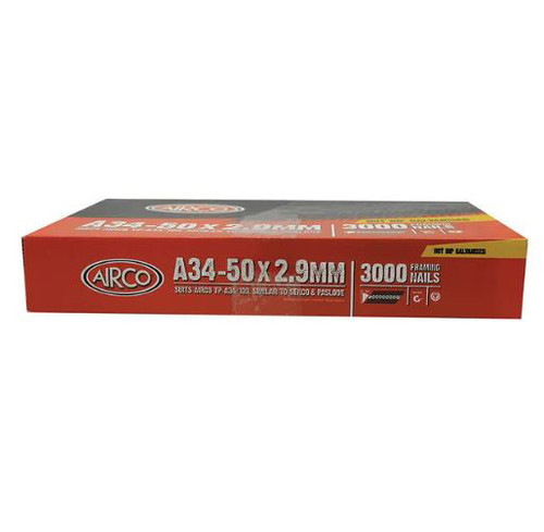 50X2.90MM A34 SERIES HDG FRAMING NAILS 3000PK
