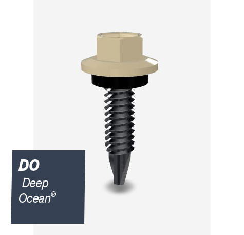 10GX25MM SDS SCREW HEX SEAL B8 (CAT5) DEEP OCEAN 1000PK