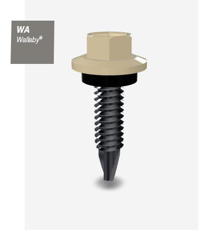 10GX16MM SDS SCREW HEX SEAL B8 (CAT5) WALLABY 1000PK