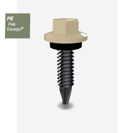 10GX16MM SDS SCREW HEX SEAL B8 (CAT5) PALE EUCALYPT 1000PK
