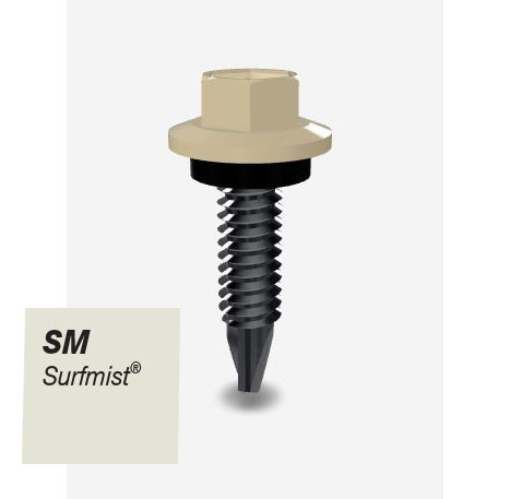 10GX16MM SDS SCREW HEX SEAL B8 (CAT5) SURFMIST 1000PK