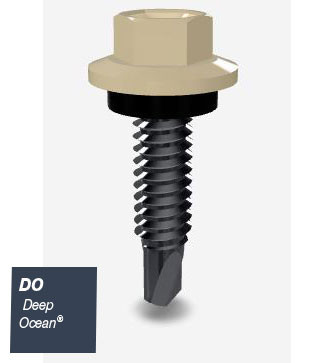 10GX25MM T17 SCREW HEX SEAL B8 (CAT5) DEEP OCEAN 1000PK