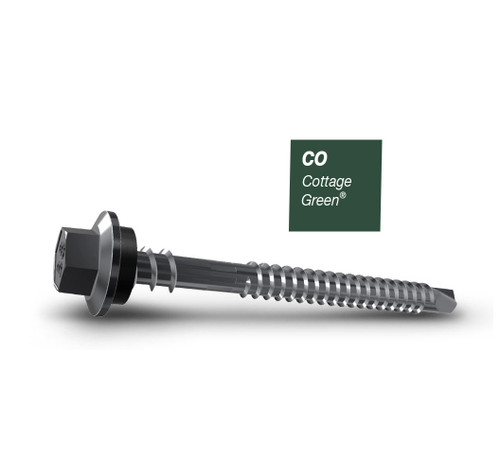 50MM ZIP B8 (CAT5) SDMT HEX SEAL COTTAGE GREEN -1000PK