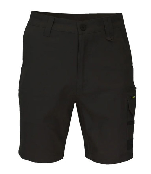 77R BLACK SLIMFLEX TRADIE CARGO SHORTS