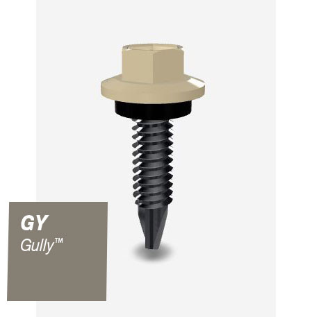10GX25MM SDS SCREW HEX SEAL B8 (CAT5) GULLY 1000PK
