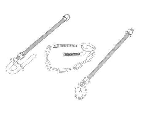 FARM GATE PACK 351 25NB  - BOLT THRU TIMBER POST