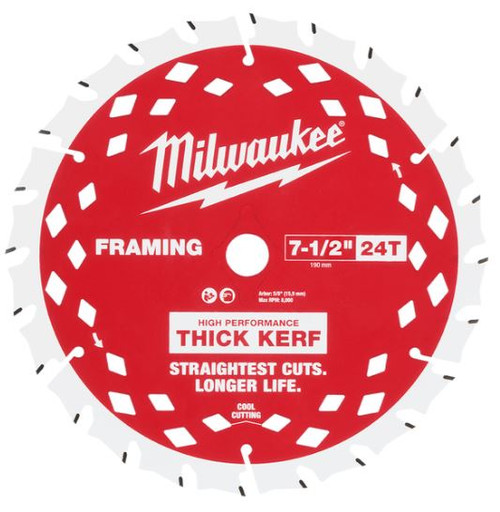 190MM(7-1/2\")X24T THICK KERF WOOD FRAMING CIRCULAR SAW BLADE