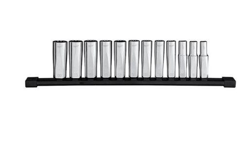12PC 3/8\" DRIVE DEEP 12-PT METRIC SOCKET SET