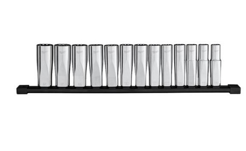 13PC 1/2\" DRIVE DEEP 12-PT METRIC SOCKET SET