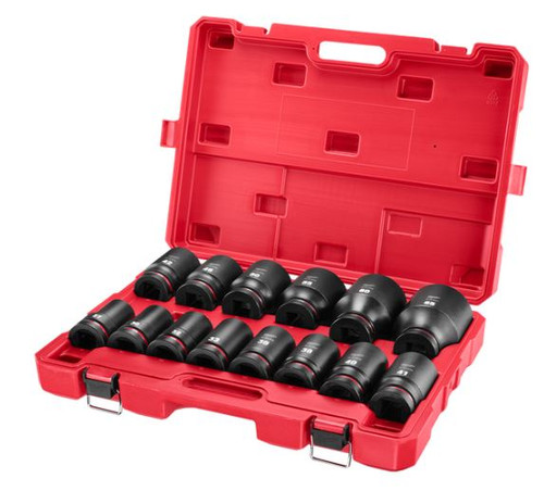 14PCE SHOCKWAVE 1\" DRIVE METRIC DEEP IMPACT SOCKET SET